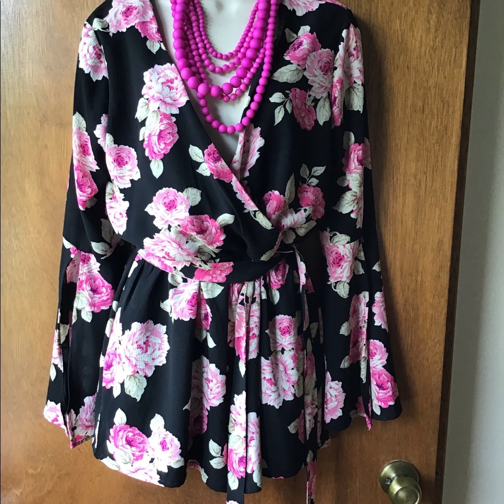Floral Short Rumper - worn once